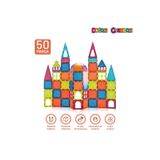 Doğan Oyuncak Dünyası Orijinal Magnetic Tiles 50 Parça Manyetik Lego - Magnetic Magical Magnet - Mıknatıslı Lego