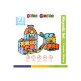 Doğan Oyuncak Dünyası Orijinal Magnetic Tiles 71 Parça Manyetik Lego - Magnetic Magical Magnet - Mıknatıslı Lego