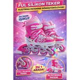 Doğan Oyuncak Dünyası Premium Slikon Tekerli Paten - Işıklı Silikon Tekerli Paten Alıştırma Pateni - Silikon Tekerlekli
