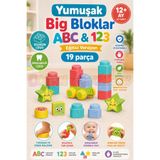 Doğan Oyuncak Dünyası Yumuşak Big Bloklar ABC & 123 - Büyük Yumuşak Bloklar - Büyük Soft Lego Oyuncakları