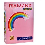 Doğan Pembe Renkli Fotokopi Kağıdı – A4 – 80 G/m² – Diamond – 500 Yaprak