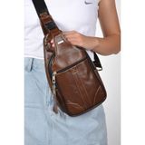 Doğan Şahan Unisex Sırt ve Omuz Çantası - Kahverengi - Taba
