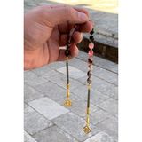 Doğan Silvertoz Kehribar Kedi Göz Zaza Tesbih DGN1189 - Bordo