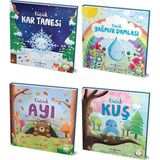 Doğanın Eşsiz Hikâyeleri - Küçük Kuş - Yağmur Damlası - Küçük Ayı - Kar Tanesi + Boyama Kitabı