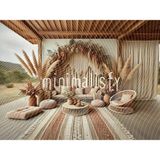Doğanın Huzurunu Yansıtan 200X150CM Arka Plan, Sıcak Tonlar ve Doğa Unsurları, Stüdyo Fonu