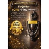 Doğanlar Çelik Kapı Tokmağı Taktak Uyumlu Tak Tak Füme Pirinç