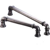 Doğanlar Kapı Kolları 128 mm Gusto Antik Gümüş Mobilya Kulp