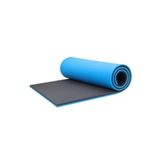 Doğanlar Marketing 10mm Mavi-Siyah Çift Renkli Pilates Matı, Yoga ve Pilates Minderi