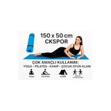 Doğanlar Marketing Pilates ve Yoga Matı, 150 x 50 cm, Kaymaz Fitness Minderi, Mavi CKS-10-Doğanlar Marketing-MAVİ-6MM