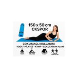Doğanlar Marketing Pilates ve Yoga Matı, 150 x 50 cm, Kaymaz Fitness Minderi, Mavi
