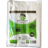 Doğanpack Şeffaf Naylon 2'lik 23 x 36 cm Bakkaliye Poşeti Torbası - 1 Kg. - Ort. 190 Adet - 1 Paket