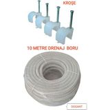 Dogant 3m Klima Su Tahliye Hortumu 10 Metre Drenaj Hortum +Kroşe - Klima 10 Metre Hortum