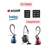 Dogant Arçelik Elektrik Süpürgesi Beko Toz Torbası 10 Adet