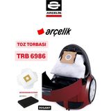 Dogant Arçelik Trb 6986 Süpürge Toz Torbası 10 Adet 1 Adet Motor Koruma Filitresi - Süpürge Yedek Parçaları