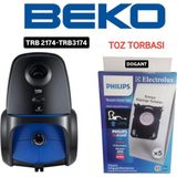 Dogant Beko Elektrik Süpürgesi Hepa Kutulu Toz Torbası 5 Adet