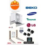 Dogant Beko Mitsubishi Samsung Klima 12000 ve 18000 Btu Klima Ayak Montaj Takımı - 50 Cm Klima Montaj Ayak Seti