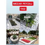 Dogant Dolomit Saksı Bahçe Mezar Dekor Dere Çakıl Taşı 2 kg - Beyaz