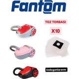 Dogant Fantom Süpürge Toz Torbası 10 Adet Motor Filitreli - Süpürge Yedek Parçaları