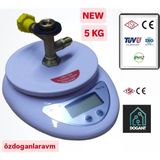 Dogant Global Gaz Terazili Tüp R600A-R134A Destek Ünitesi - Diijital 5 Kg Terazi