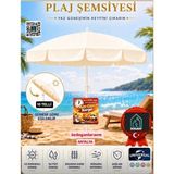 Dogant Havuz Plaj Deniz Şemsiyesi Uv Korumalı 200 cm / 10TELLI - Krem