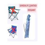 Dogant Kamp Plaj Piknik Katlanır Sandalyesi Çantası, Sıvı Geçirmez, 95x28 cm, Gri