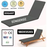 Dogant Kılıf Süngersiz Şezlong Kılıfı 180*55*5 cm - Gri
