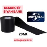 Dogant Klima 2 Adet Dekoratif Siyah Kalın Pvc Bant 20 Metre