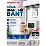 Dogant Klima Borusu Sarma Dekoratif Bandı ( Krem Kalın Pvc Band 1 Adet ) - Üniversal
