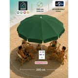 Dogant Plaj Bahçe Balkon 200 cm /10 Telli Şemsiye - Yeşil