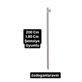 Dogant Plaj Balkon Havuz Kamp Şemsiyesi Alt Boru Beyaz