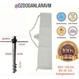 Dogant Plaj Deniz Şemsiye Çantası ve Şemsiye 32 Cm Demir Yer Sabitleme Kazık Aparat