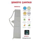 Dogant Plaj Deniz Şemsiyesi Taşıma Çantası, Kalın Kumaş, Beyaz