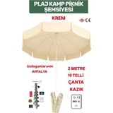 Dogant Plaj Şemsiyesi Krem