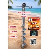 Dogant Şemsiye Sabitleme Kazığı 48 cm - Gri