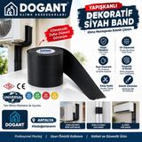 Dogant Üniversal 25 Metre Uzunluk x 50M Bant Pvc Izole Band Yapışkanlı - Siyah