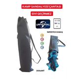 Dogant Üniversal Plaj Piknik Kamp Sandalyesi Gri Çanta 95X28 Sandalye Görsel Amaçlıdır
