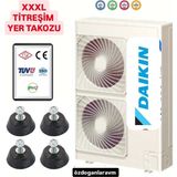 Dogant XXXL Klima Dış Ünite Yer Titreşim Takozu 4 Adet TSE Sertifikalı Yedek Parça - Klima Yer Titreşim Takozu