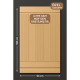 DOGGA PROFILE-PANEL İskandinav Duvar Paneli Mdf Cnc İşlemeli Dekoratif Boyanabilir Duvar Paneli Duvar Çıtası(54X103)