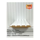 DOGGA PROFILE-PANEL Mdf Duvar Paneli ve Duvar Lambrisi ve Vestiyer Tv Ünistesi Dekoratif Paneli 15X280 (1 ADET) BEYAZ