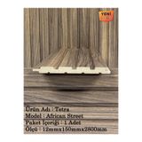 DOGGA PROFILE-PANEL Mdf Duvar Paneli ve Duvar Lambrisi ve Vestiyer Tv Ünistesi Dekoratif Paneli 15X280 (1 ADET) CEVİZ