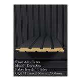 DOGGA PROFILE-PANEL Mdf Duvar Paneli ve Duvar Lambrisi ve Vestiyer Tv Ünistesi Dekoratif Paneli 15X280 (1 ADET) DEEP SEA
