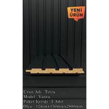 DOGGA PROFILE-PANEL Mdf Duvar Paneli ve Duvar Lambrisi ve Vestiyer Tv Ünistesi Dekoratif Paneli 15X280 (1 ADET) SİYAH
