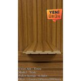 DOGGA PROFILE-PANEL Mdf Duvar Paneli ve Duvar Lambrisi ve Vestiyer Tv Ünistesi Paneli 15X280 TEAK 6'LI