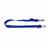 Doggie 2,5x50-80 cm Royal Mavi Dokumadan El Yapımı Köpek İçin Emniyet Kemerli Bağlantı Aparatı