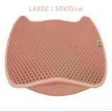 DOGGIE Cattie Taraklı Eva Kedi Kumu Paspası L 50x75cm Pembe