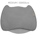 DOGGIE Cattie Taraklı Eva Kedi Kumu Paspası M 50x50cm Gri