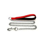 Doggie Comfort Dokuma Saplı Kırmızı 4.0x110 cm Zincirli Köpek Tasması