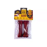 DOGGIE Delibon Barbekü Aromalı Deri Pres Kemik Köpek Ödülü Small 12cm 2 Adet