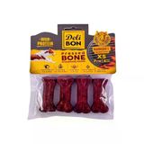 DOGGIE Delibon Barbekü Aromalı Deri Pres Kemik Köpek Ödülü Xsmall 7cm 4 Adet