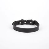 Doggie Deri El Yapımı 1,5x20-26 cm Siyah Köpek Boyun Tasması